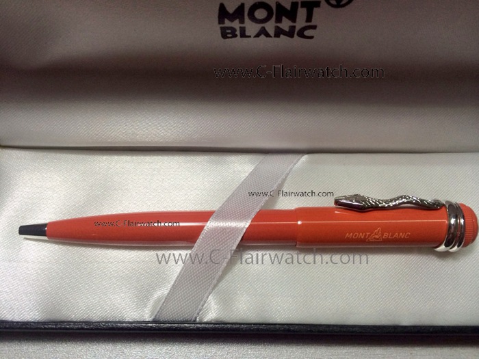 Copy Mont Blanc Special Edition Red and Silver Ballpoint Pen